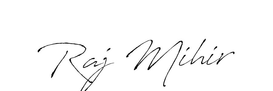 Once you've used our free online signature maker to create your best signature Antro_Vectra style, it's time to enjoy all of the benefits that Raj Mihir name signing documents. Raj Mihir signature style 6 images and pictures png