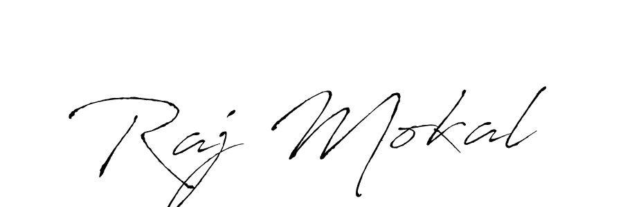 Use a signature maker to create a handwritten signature online. With this signature software, you can design (Antro_Vectra) your own signature for name Raj Mokal. Raj Mokal signature style 6 images and pictures png