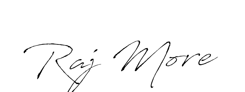 Design your own signature with our free online signature maker. With this signature software, you can create a handwritten (Antro_Vectra) signature for name Raj More. Raj More signature style 6 images and pictures png