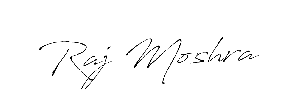 How to make Raj Moshra name signature. Use Antro_Vectra style for creating short signs online. This is the latest handwritten sign. Raj Moshra signature style 6 images and pictures png