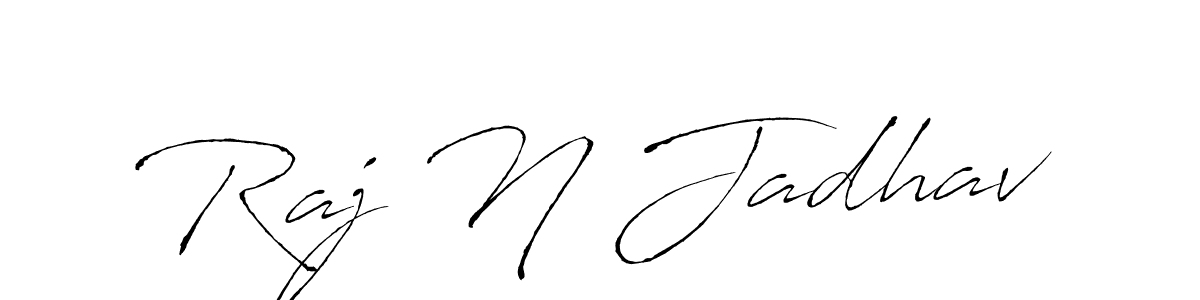 This is the best signature style for the Raj N Jadhav name. Also you like these signature font (Antro_Vectra). Mix name signature. Raj N Jadhav signature style 6 images and pictures png