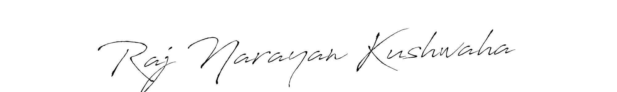 How to make Raj Narayan Kushwaha signature? Antro_Vectra is a professional autograph style. Create handwritten signature for Raj Narayan Kushwaha name. Raj Narayan Kushwaha signature style 6 images and pictures png