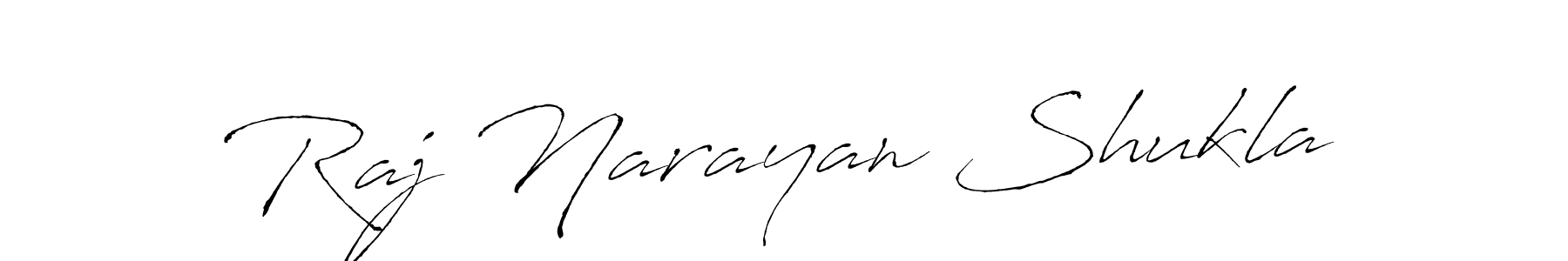 Use a signature maker to create a handwritten signature online. With this signature software, you can design (Antro_Vectra) your own signature for name Raj Narayan Shukla. Raj Narayan Shukla signature style 6 images and pictures png