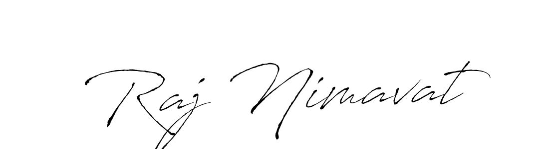 Design your own signature with our free online signature maker. With this signature software, you can create a handwritten (Antro_Vectra) signature for name Raj Nimavat. Raj Nimavat signature style 6 images and pictures png