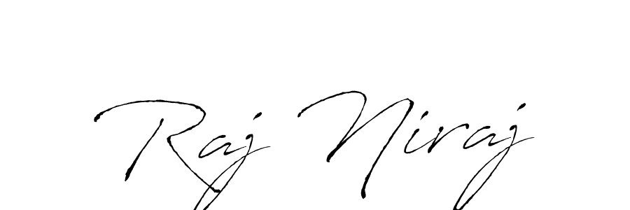 Raj Niraj stylish signature style. Best Handwritten Sign (Antro_Vectra) for my name. Handwritten Signature Collection Ideas for my name Raj Niraj. Raj Niraj signature style 6 images and pictures png