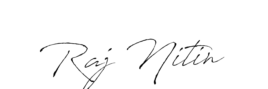 How to make Raj Nitin name signature. Use Antro_Vectra style for creating short signs online. This is the latest handwritten sign. Raj Nitin signature style 6 images and pictures png