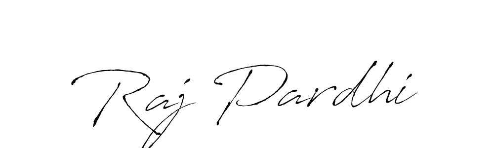 Make a beautiful signature design for name Raj Pardhi. With this signature (Antro_Vectra) style, you can create a handwritten signature for free. Raj Pardhi signature style 6 images and pictures png