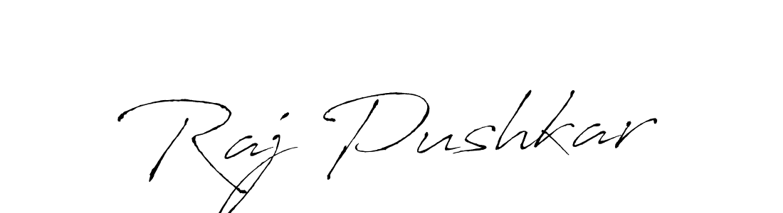 How to make Raj Pushkar signature? Antro_Vectra is a professional autograph style. Create handwritten signature for Raj Pushkar name. Raj Pushkar signature style 6 images and pictures png