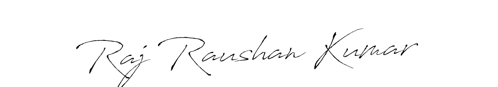 This is the best signature style for the Raj Raushan Kumar name. Also you like these signature font (Antro_Vectra). Mix name signature. Raj Raushan Kumar signature style 6 images and pictures png