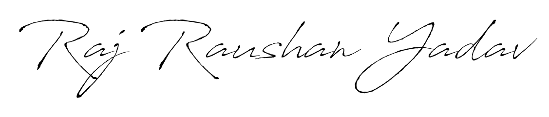 Express your personality with a custom Raj Raushan Yadav signature crafted with Antro_Vectra typography. Free transparent PNG download available. Raj Raushan Yadav signature style 6 images and pictures png