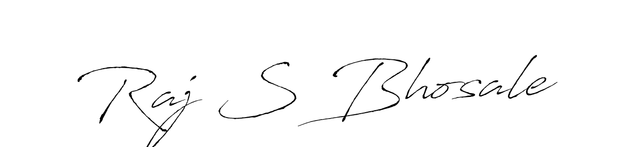 Make a beautiful signature design for name Raj S Bhosale. With this signature (Antro_Vectra) style, you can create a handwritten signature for free. Raj S Bhosale signature style 6 images and pictures png