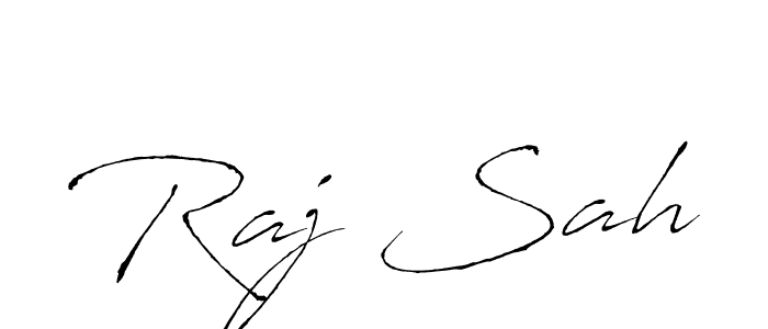Design your own signature with our free online signature maker. With this signature software, you can create a handwritten (Antro_Vectra) signature for name Raj Sah. Raj Sah signature style 6 images and pictures png
