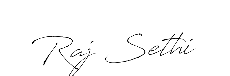 Raj Sethi stylish signature style. Best Handwritten Sign (Antro_Vectra) for my name. Handwritten Signature Collection Ideas for my name Raj Sethi. Raj Sethi signature style 6 images and pictures png