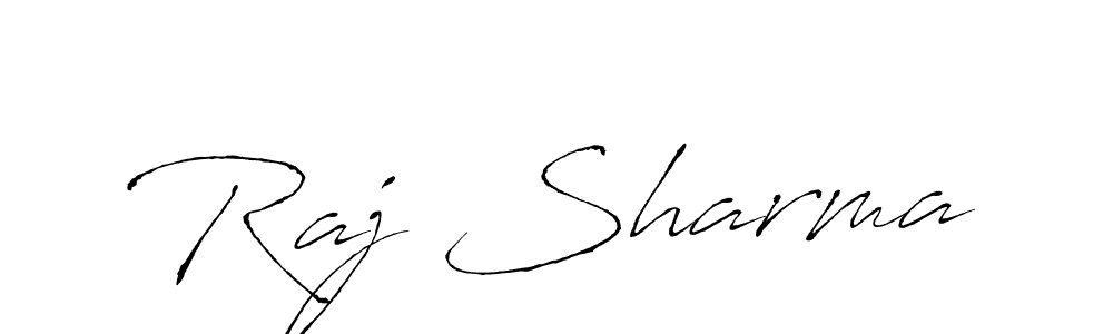 Make a beautiful signature design for name Raj Sharma. With this signature (Antro_Vectra) style, you can create a handwritten signature for free. Raj Sharma signature style 6 images and pictures png