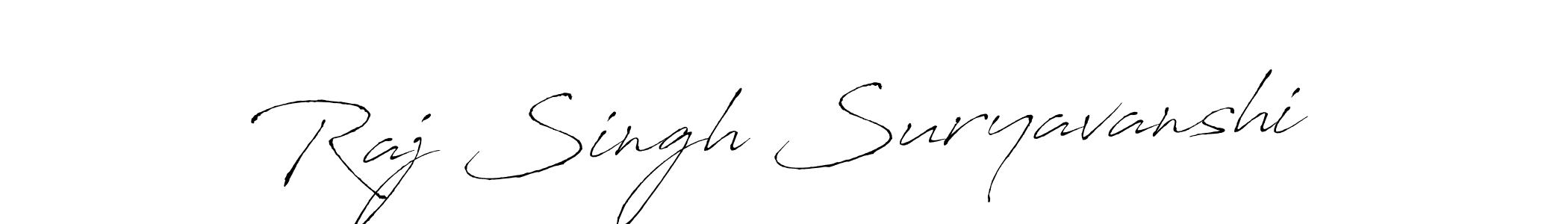 The best way (Antro_Vectra) to make a short signature is to pick only two or three words in your name. The name Raj Singh Suryavanshi include a total of six letters. For converting this name. Raj Singh Suryavanshi signature style 6 images and pictures png