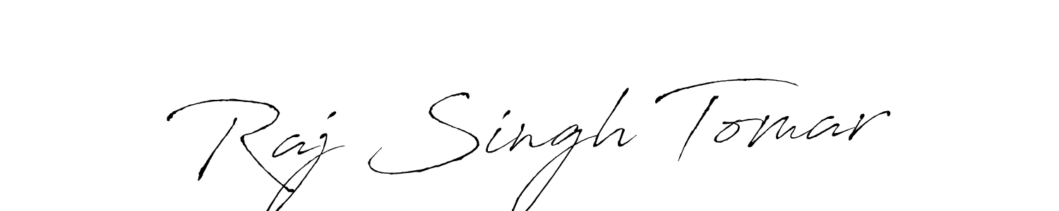 Antro_Vectra is a professional signature style that is perfect for those who want to add a touch of class to their signature. It is also a great choice for those who want to make their signature more unique. Get Raj Singh Tomar name to fancy signature for free. Raj Singh Tomar signature style 6 images and pictures png