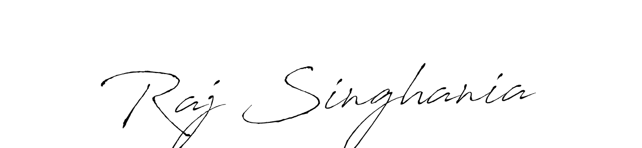 Design your own signature with our free online signature maker. With this signature software, you can create a handwritten (Antro_Vectra) signature for name Raj Singhania. Raj Singhania signature style 6 images and pictures png