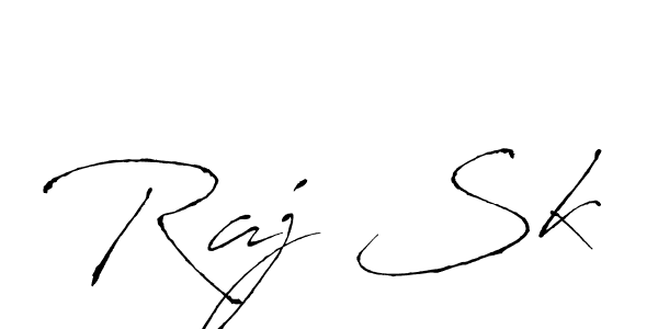 Use a signature maker to create a handwritten signature online. With this signature software, you can design (Antro_Vectra) your own signature for name Raj Sk. Raj Sk signature style 6 images and pictures png