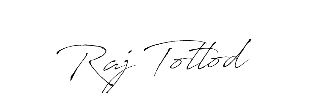 Use a signature maker to create a handwritten signature online. With this signature software, you can design (Antro_Vectra) your own signature for name Raj Totlod. Raj Totlod signature style 6 images and pictures png