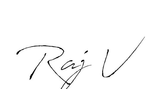 It looks lik you need a new signature style for name Raj V. Design unique handwritten (Antro_Vectra) signature with our free signature maker in just a few clicks. Raj V signature style 6 images and pictures png