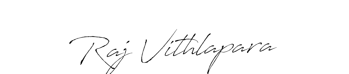 It looks lik you need a new signature style for name Raj Vithlapara. Design unique handwritten (Antro_Vectra) signature with our free signature maker in just a few clicks. Raj Vithlapara signature style 6 images and pictures png