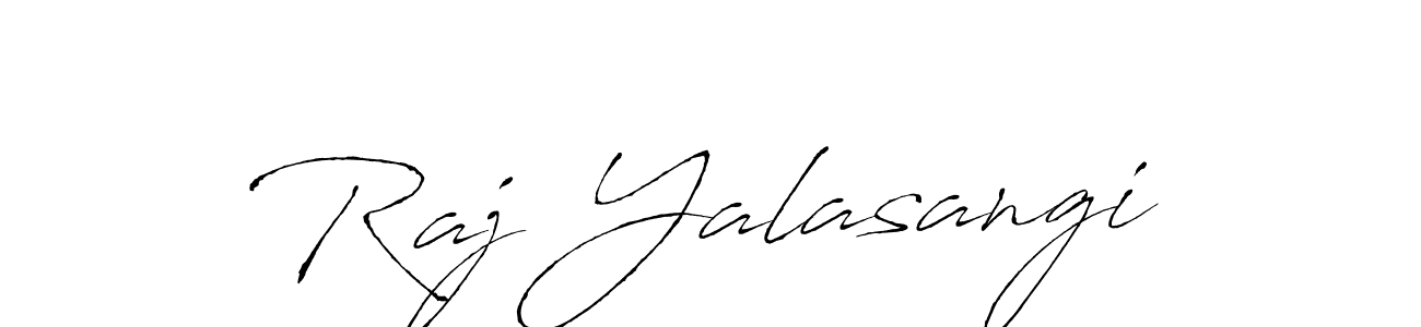 Design your own signature with our free online signature maker. With this signature software, you can create a handwritten (Antro_Vectra) signature for name Raj Yalasangi. Raj Yalasangi signature style 6 images and pictures png