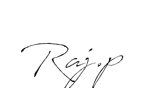 How to make Raj.p signature? Antro_Vectra is a professional autograph style. Create handwritten signature for Raj.p name. Raj.p signature style 6 images and pictures png