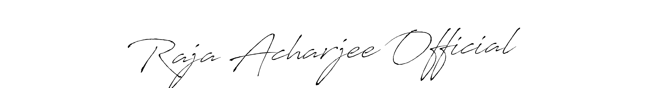 Use a signature maker to create a handwritten signature online. With this signature software, you can design (Antro_Vectra) your own signature for name Raja Acharjee Official. Raja Acharjee Official signature style 6 images and pictures png
