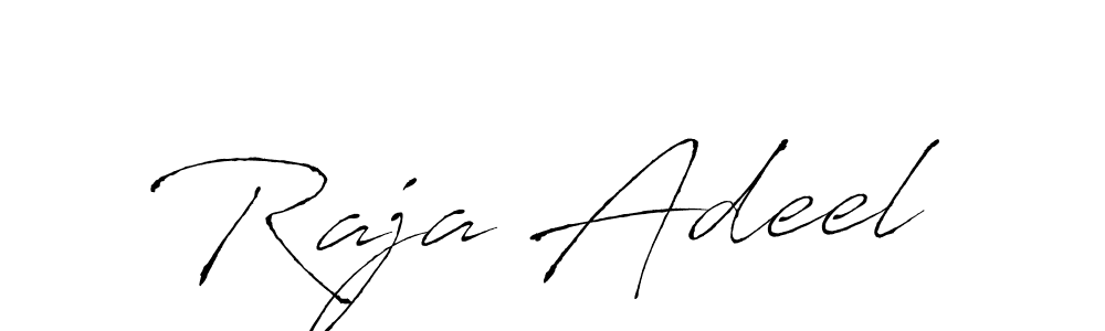 How to make Raja Adeel signature? Antro_Vectra is a professional autograph style. Create handwritten signature for Raja Adeel name. Raja Adeel signature style 6 images and pictures png