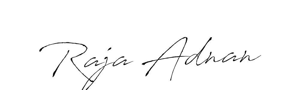 Make a beautiful signature design for name Raja Adnan. With this signature (Antro_Vectra) style, you can create a handwritten signature for free. Raja Adnan signature style 6 images and pictures png