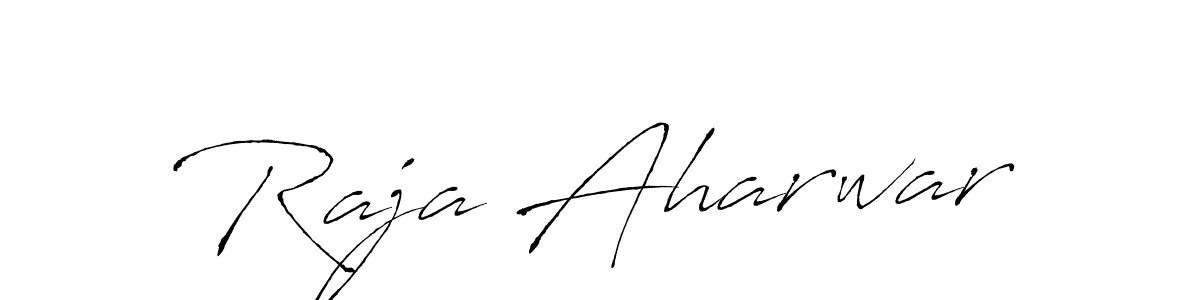 Also we have Raja Aharwar name is the best signature style. Create professional handwritten signature collection using Antro_Vectra autograph style. Raja Aharwar signature style 6 images and pictures png