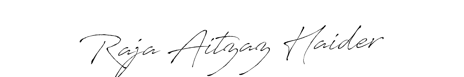 Also we have Raja Aitzaz Haider name is the best signature style. Create professional handwritten signature collection using Antro_Vectra autograph style. Raja Aitzaz Haider signature style 6 images and pictures png