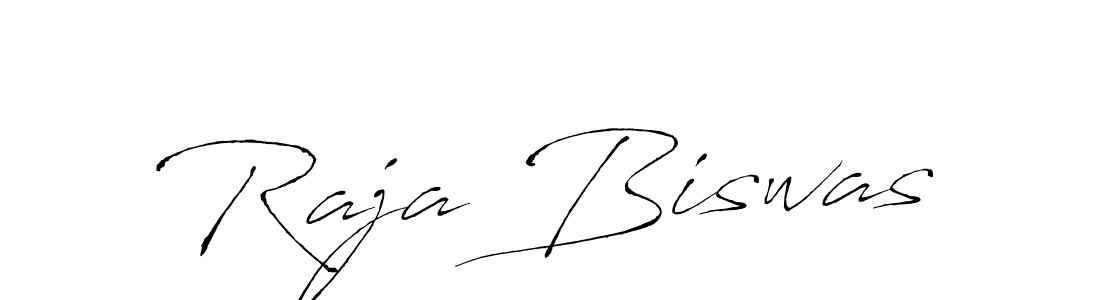 Make a beautiful signature design for name Raja Biswas. With this signature (Antro_Vectra) style, you can create a handwritten signature for free. Raja Biswas signature style 6 images and pictures png