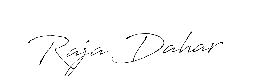 Use a signature maker to create a handwritten signature online. With this signature software, you can design (Antro_Vectra) your own signature for name Raja Dahar. Raja Dahar signature style 6 images and pictures png