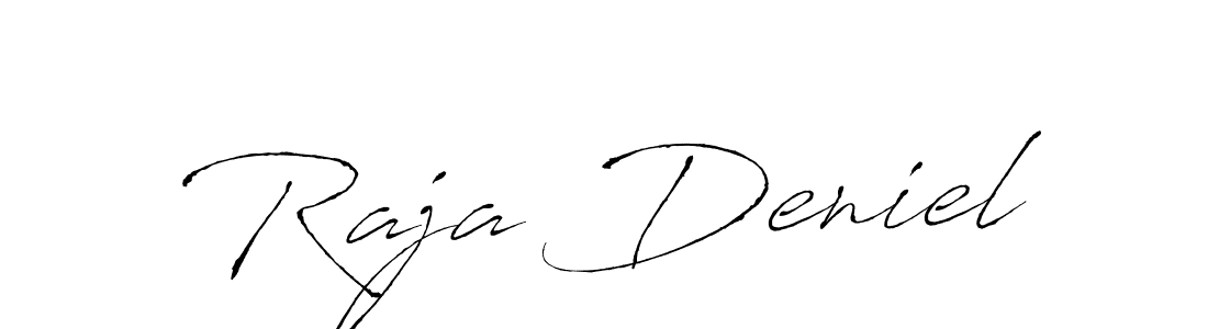 Antro_Vectra is a professional signature style that is perfect for those who want to add a touch of class to their signature. It is also a great choice for those who want to make their signature more unique. Get Raja Deniel name to fancy signature for free. Raja Deniel signature style 6 images and pictures png