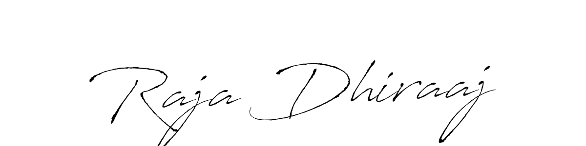 Use a signature maker to create a handwritten signature online. With this signature software, you can design (Antro_Vectra) your own signature for name Raja Dhiraaj. Raja Dhiraaj signature style 6 images and pictures png