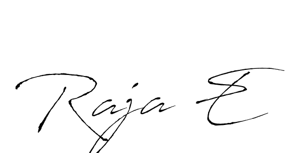 Use a signature maker to create a handwritten signature online. With this signature software, you can design (Antro_Vectra) your own signature for name Raja E. Raja E signature style 6 images and pictures png