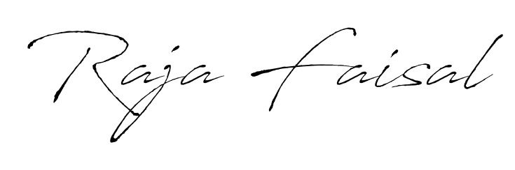 Get an exclusive digital autograph for Raja Faisal. The Antro_Vectra typeface captures the charm of real penmanship on paper. Raja Faisal signature style 6 images and pictures png