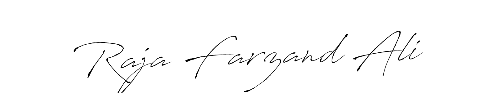 Raja Farzand Ali stylish signature style. Best Handwritten Sign (Antro_Vectra) for my name. Handwritten Signature Collection Ideas for my name Raja Farzand Ali. Raja Farzand Ali signature style 6 images and pictures png