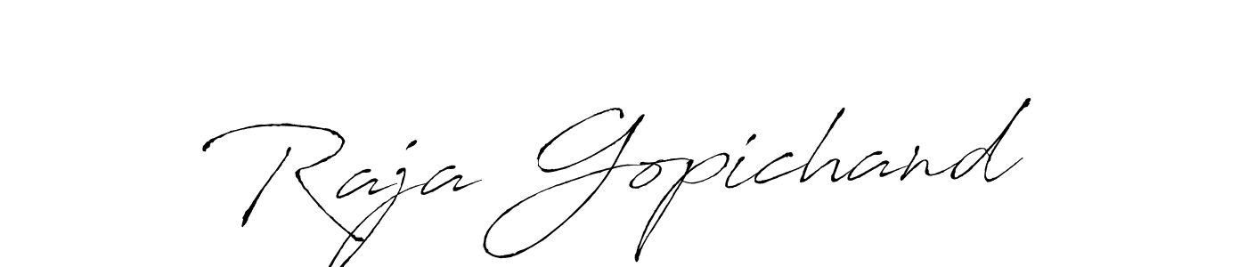 Also we have Raja Gopichand name is the best signature style. Create professional handwritten signature collection using Antro_Vectra autograph style. Raja Gopichand signature style 6 images and pictures png