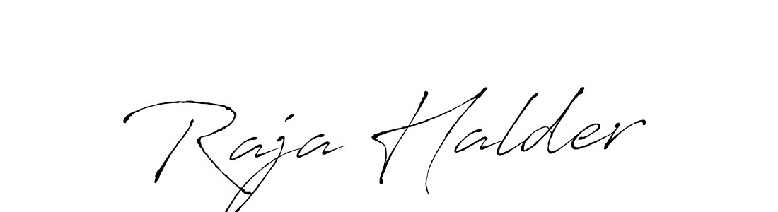 Raja Halder stylish signature style. Best Handwritten Sign (Antro_Vectra) for my name. Handwritten Signature Collection Ideas for my name Raja Halder. Raja Halder signature style 6 images and pictures png