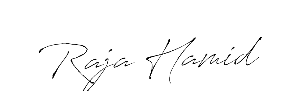 Raja Hamid stylish signature style. Best Handwritten Sign (Antro_Vectra) for my name. Handwritten Signature Collection Ideas for my name Raja Hamid. Raja Hamid signature style 6 images and pictures png