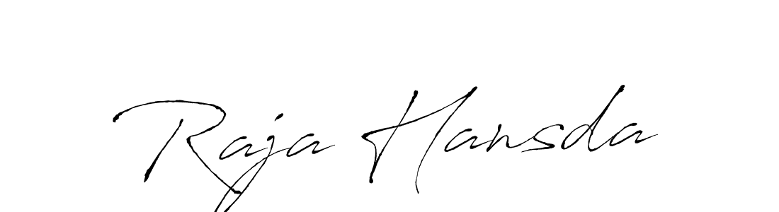 Create a beautiful signature design for name Raja Hansda. With this signature (Antro_Vectra) fonts, you can make a handwritten signature for free. Raja Hansda signature style 6 images and pictures png