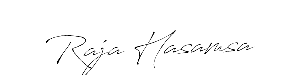 Make a beautiful signature design for name Raja Hasamsa. With this signature (Antro_Vectra) style, you can create a handwritten signature for free. Raja Hasamsa signature style 6 images and pictures png