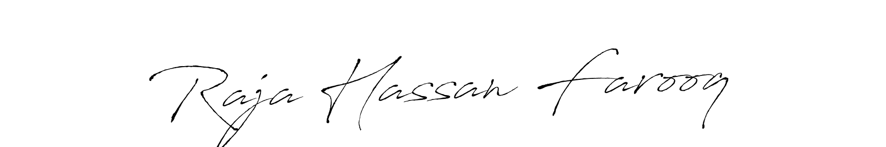 Use a signature maker to create a handwritten signature online. With this signature software, you can design (Antro_Vectra) your own signature for name Raja Hassan Farooq. Raja Hassan Farooq signature style 6 images and pictures png