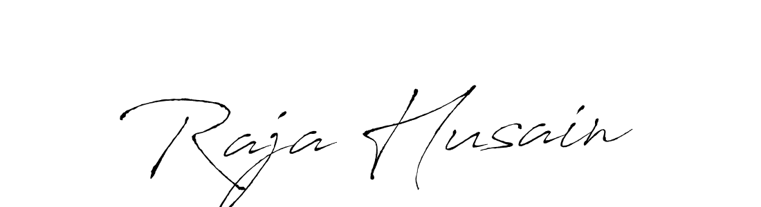 Design your own signature with our free online signature maker. With this signature software, you can create a handwritten (Antro_Vectra) signature for name Raja Husain. Raja Husain signature style 6 images and pictures png