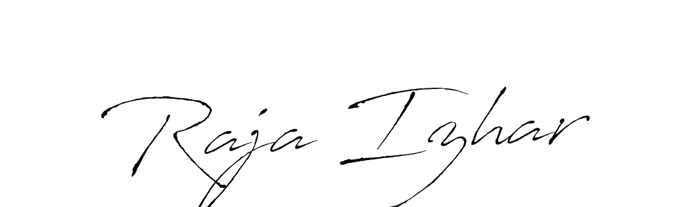 Raja Izhar stylish signature style. Best Handwritten Sign (Antro_Vectra) for my name. Handwritten Signature Collection Ideas for my name Raja Izhar. Raja Izhar signature style 6 images and pictures png