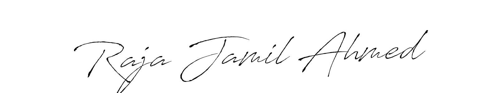 Also You can easily find your signature by using the search form. We will create Raja Jamil Ahmed name handwritten signature images for you free of cost using Antro_Vectra sign style. Raja Jamil Ahmed signature style 6 images and pictures png