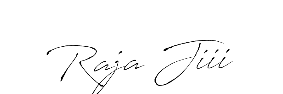 Antro_Vectra is a professional signature style that is perfect for those who want to add a touch of class to their signature. It is also a great choice for those who want to make their signature more unique. Get Raja Jiii name to fancy signature for free. Raja Jiii signature style 6 images and pictures png