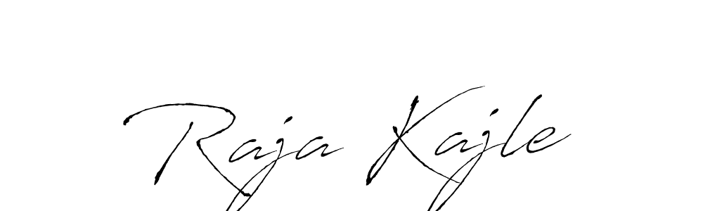 Antro_Vectra is a professional signature style that is perfect for those who want to add a touch of class to their signature. It is also a great choice for those who want to make their signature more unique. Get Raja Kajle name to fancy signature for free. Raja Kajle signature style 6 images and pictures png